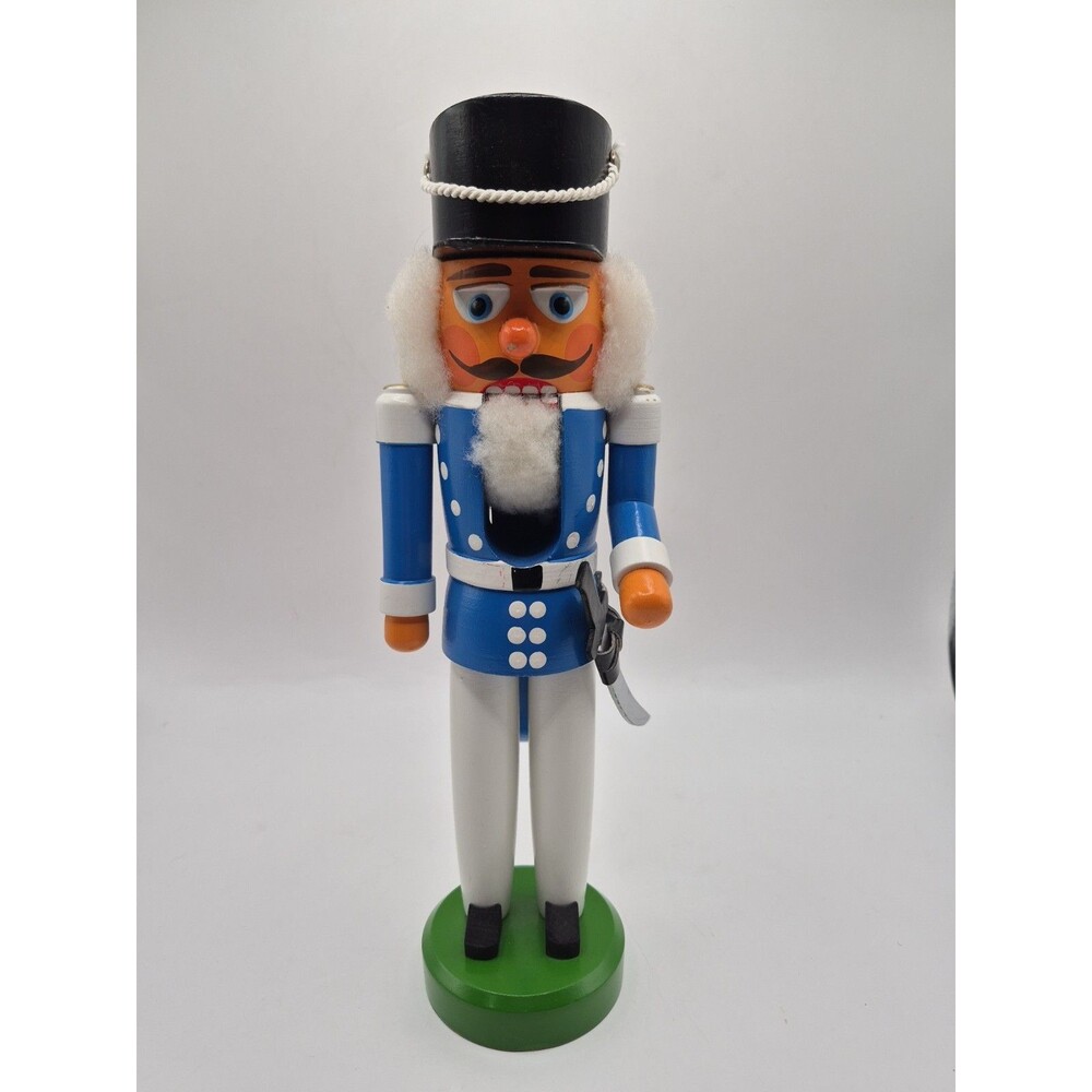 Vintage Veb Hodrewa Rothenthal Soldier Nutcracker German Hussar Toy Folk Art